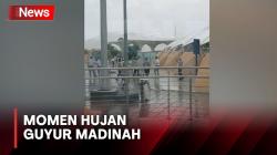 Hujan Sambut Jemaah Haji Indonesia saat di Madinah