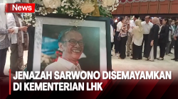 Jenazah Sarwono Disemayamkan di Kementerian LHK, Turut Dihadiri Jimly Asshiddiqie hingga Akbar Tandjung 