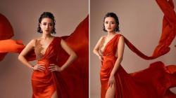 3 Potret Wika Salim Membara Pakai Dres Merah, Mirip Bidadari dari Kayangan