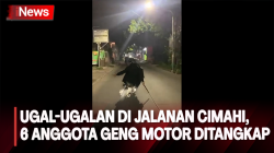 Acungkan Pentungan sambil Ugal-Ugalan di Jalanan Cimahi, 6 Anggota Geng Motor Ditangkap 