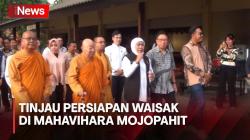Gubernur Jawa Timur Tinjau Kesiapan Waisak di Mahavihara Mojopahit
