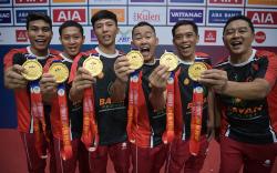 Tim Bulu Tangkis Beregu Putra Indonesia Sumbang Medali Emas Pertama ASEAN Para Games