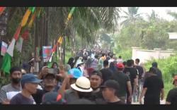 Ribuan Warga Tegal Binangun Aksi Tolak Masuk Banyuasin