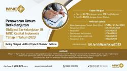 Raih Kupon 10,75-11,25 Persen Obligasi Berkelanjutan III MNC Kapital Indonesia (BCAP) Tahap II Tahun 2023 