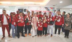 Puan Sambut Kontingen Indonesia di ASEAN Para Games 2023, Bangga Hattrick Juara Umum 