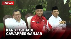 Kans TGB jadi Cawapres Ganjar, Sekjen PDIP: Monggo Silakan