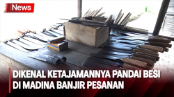 Pengrajin Banjir Orderan Pisau dan Golok Jelang Idul Adha di Mandailing Natal