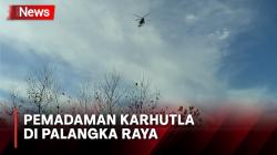 Kemarau Panjang, Pemadaman Karhutla di Palangka Raya Terjunkan Helikopter Water Bombing