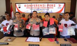 Polresta Magelang Tangkap 5 Pengedar Narkoba, Sita Ratusan Gram Sabu dan Puluhan Butir Ekstasi 