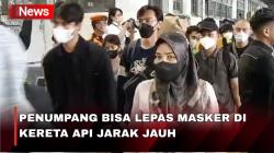 Horee!  Penumpang Kereta Api Jarak Jauh Sudah Diizinkan Lepas Masker