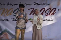 Sarapan Bareng Mahasiswa, Rektor UMY Luncurkan Program Serasa Masa Dukung Kampus Go Green