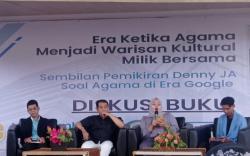 Bedah Buku Gagasan Denny JA Soal Jembatan Antar Agama