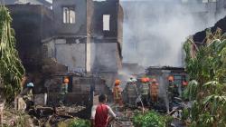 Update Kebakaran di Jalan Peta Bandung, Total 9 Unit Rumah Ludes, Diduga akibat Korsleting Listrik<