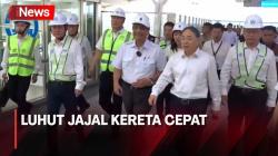 Tinjau Stasiun Tegalluar, Menkomarves Jajal Kereta Cepat Jakarta-Bandung