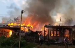 Kebakaran di Berau, Belasan Rumah Ludes Dilalap Api