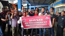  Gunakan 18 Bus, Seribuan Kader PDIP Gunungkidul Ikut Merahkan GBK 