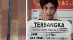 Tak Terima Dimarahi, Pengangguran di Muba Bacok Kakak Kandung hingga Kritis