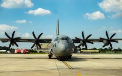 Momen Pesawat C-130 J Super Hercules TNI AU yang Kedua Tiba di Tanah Air