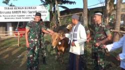 Korem 061 Suryakancana Salurkan Puluhan Hewan Kurban di Lokasi Gempa Bumi Cugenang Cianjur<