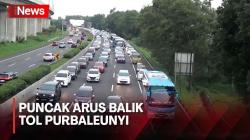 Antrean Kendaraan Mengular di Tol Purbaleunyi Km 125