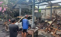 Lupa Matikan Dupa, Garasi Warga Bali Berisi Mobil dan Motor Hangus Dilalap Api