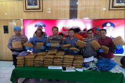 Diwarnai Kejar-kejaran, Polres Pariaman Gagalkan Peredaran 77 Paket Ganja Kering