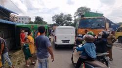 Kecelakaaan Hari Ini di Medan, Truk Tabrak Bus Trans Metro Deli hingga Terbalik