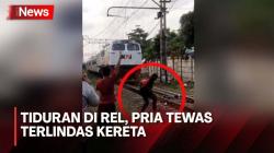 Tiduran di Rel saat Kereta akan Melintas, Seorang Pria Tewas di Perlintasan Pasar Senen<