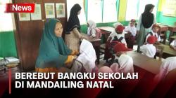 Orang Tua Berebut Bangku bagi Anaknya pada Hari Pertama Masuk Sekolah di Mandailing Natal