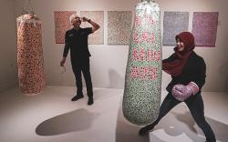 Ganjar Pranowo bersama Istri Kunjungi Art Jog