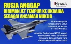 Infografis Rusia Anggap Kiriman Jet Tempur F-16 ke Ukraina Ancaman Nuklir