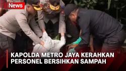 Kapolda Metro Jaya Kerahkan Ratusan Personel di Kawasan Mangrove Muara Angke untuk Bersihkan Sampah