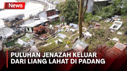 Belasan Jenazah Keluar dari Liang Lahat Uusai Pemakaman Diterjang Longsor di Padang