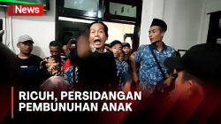 Sidang Pembunuhan Anak di Mojokerto Berlangsung Ricuh