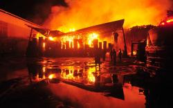 Pabrik Kertas di Kudus Ludes Terbakar