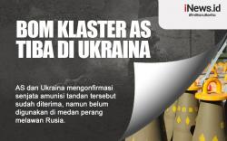 Infografis Bom Tandan AS Tiba di Ukraina