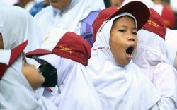 Ekspresi Siswa Baru Hari Pertama Masuk Sekolah Tahun Ajaran 2023/2024