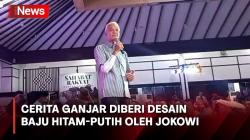 Silaturahmi 1 Muharam, Ini Cerita Ganjar Pranowo soal Desain Baju Hitam Putih Pemberian Jokowi<