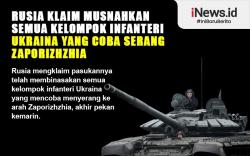 Infografis Rusia Klaim Hancurkan Kelompok Infanteri Ukraina di Zaporizhzhia