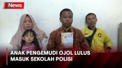 Momen Haru! Anak Driver Ojol Lulus Masuk Sekolah Polisi di Lampung