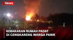 2 Rumah Terbakar di Permukiman Padat Cengkareng, Warga Sempat Panik