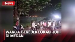 Warga Medan Gerebek Lokasi Judi, Tiga Mesin Dihancurkan