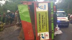 Kecelakaan Maut di Majalengka, Tronton Tabrak Truk dan Motor, 1 Orang Tewas 6 Luka<