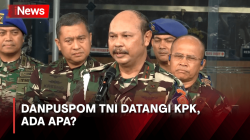 Datangi KPK, Danpuspom Sebut Panglima TNI Kecewa Korupsi Masih Terjadi di Lingkungan TNI