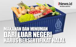 Infografis Makanan dan Minuman dari Luar Negeri Harus Bersertifikat Halal
