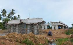Progres Pembangunan 361 Km Jalan Tol Trans Sumatera dalam Tahap Konstruksi