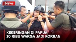 Menko PMK dan Kepala BNPB Pakai Helm dan Rompi Anti Peluru, Kunjungi Korban Kekeringan Papua