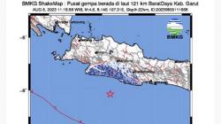 Gempa Terkini M4,6 Guncang Garut, Terasa hingga Cianjur dan Sukabumi<