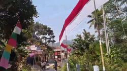 Sambut HUT Kemerdekaan RI, Bendera Merah Putih 1,3 Km Lintasi 4 Kampung di Sindangkerta KBB<