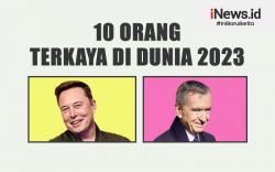 Infografis Daftar 10 Orang Terkaya di Dunia 2023